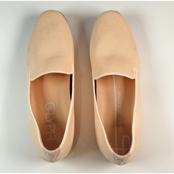 Glyph Shoes Mens Beige Knit Loafer Minimalist Slip On Flat Casual Travel Size 7 main image 7